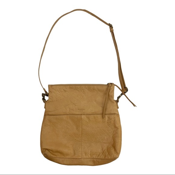 Anthropologie Margot Tan Brown Pebbled Leather Purse Women’s - Picture 14 of 14